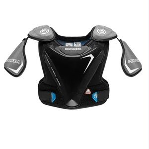 Maverick Charger EKG Lacross Shoulder Pads - Black and Gray